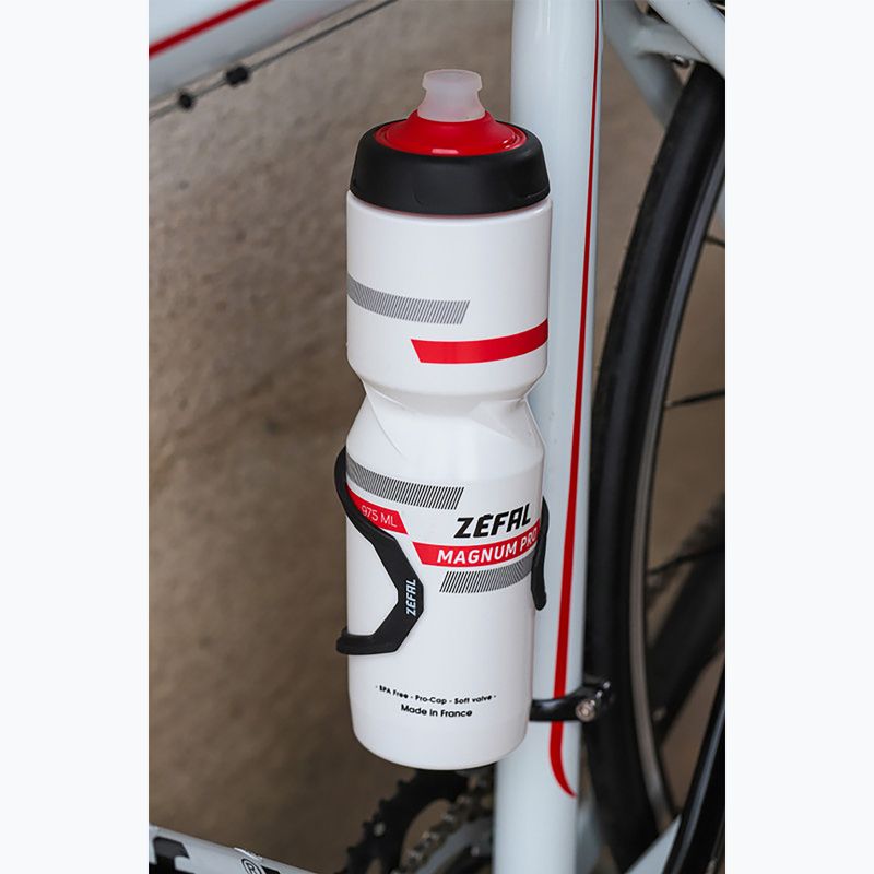 Zefal Magnum Pro 975 ml white/black/red bicycle bottle 2