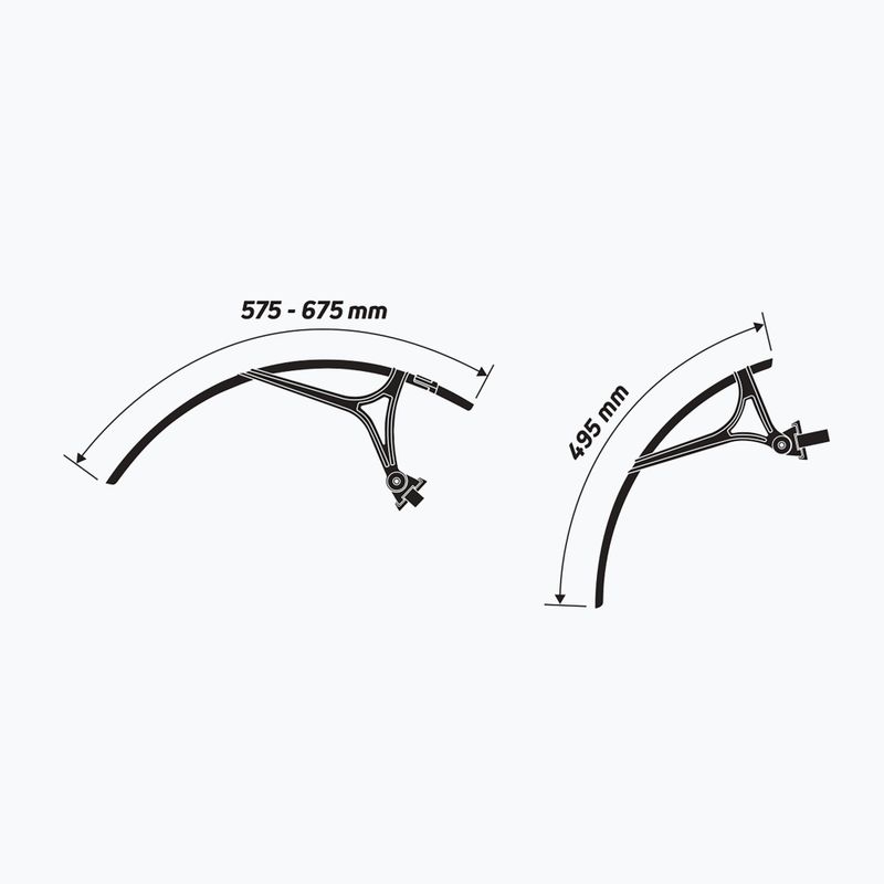 Bicycle mudguards Zefal Shield G50 set black 9