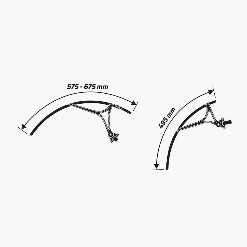 Bicycle mudguards Zefal Shield R35 set black 7