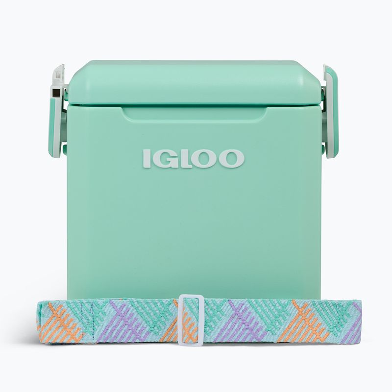 Igloo Tag-A-Long Too 10 l seafoam zig zag travel fridge 3