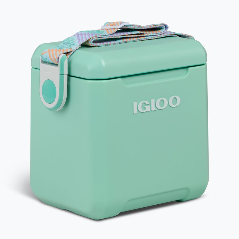 Igloo Tag-A-Long Too 10 l seafoam zig zag travel fridge 4