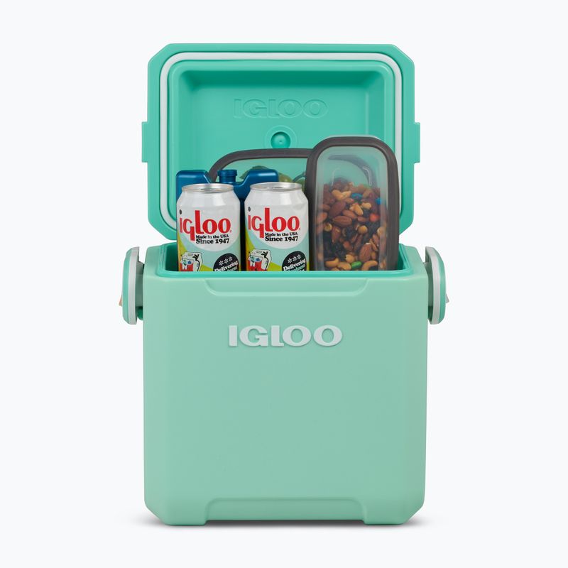 Igloo Tag-A-Long Too 10 l seafoam zig zag travel fridge 11