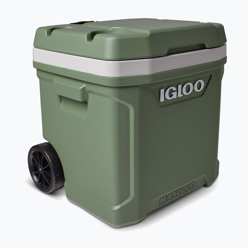 Igloo Ecocool Latitude 60 Qt Roller 56 l vintage green camping fridge 3