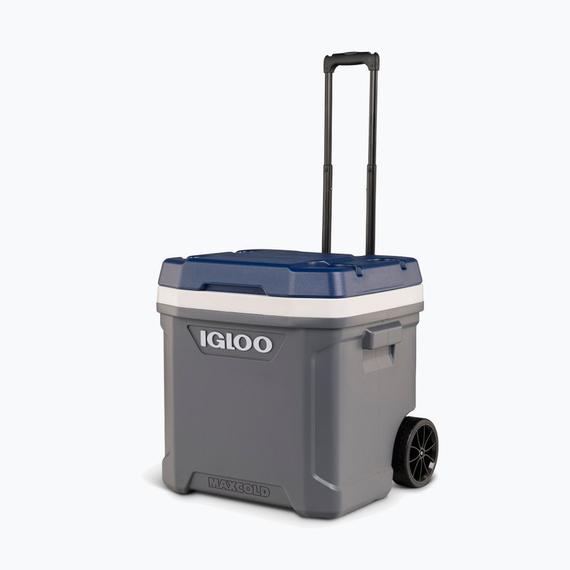 Igloo Maxcold Latitude 62 Qt Roller 59 l carbonite/ aegean sea camping fridge 9