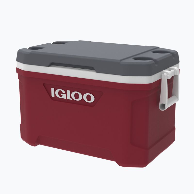 Igloo Latitude 52 industrial red/white/meteorite travel fridge 2