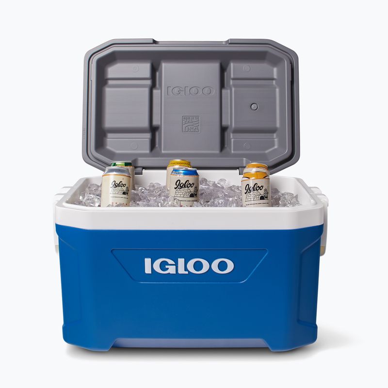 Igloo Latitude 52 indigo blu/white/meteorite travel fridge 9