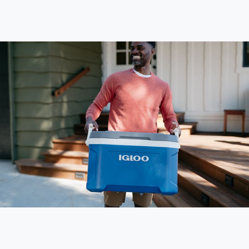 Igloo Latitude 52 indigo blu/white/meteorite travel fridge 12