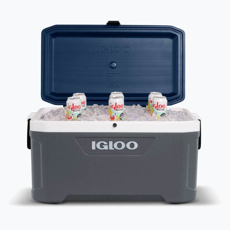 Igloo Maxcold Latitude 70 Qt 66 l carbonite/ aegean sea camping fridge 10