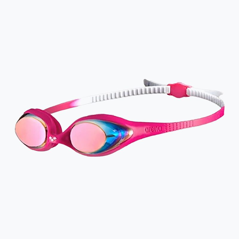 Children's swimming goggles arena Spider JR Mirror white/pink/fuchsia 6