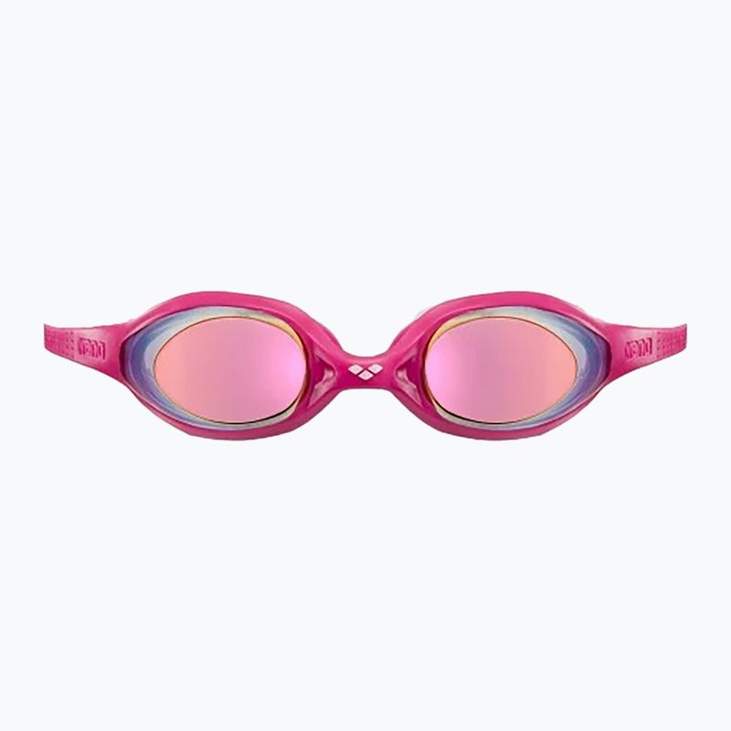 Children's swimming goggles arena Spider JR Mirror white/pink/fuchsia 7