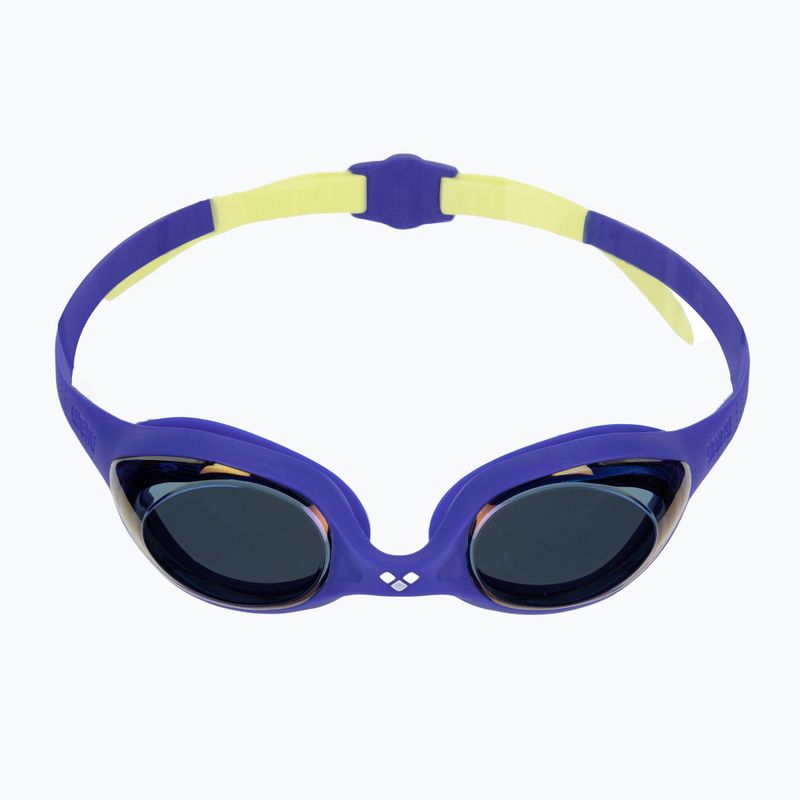Children's swimming goggles arena Spider JR Mirror blue/blue/yellow 2