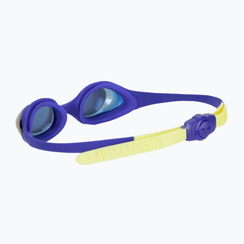 Children's swimming goggles arena Spider JR Mirror blue/blue/yellow 4