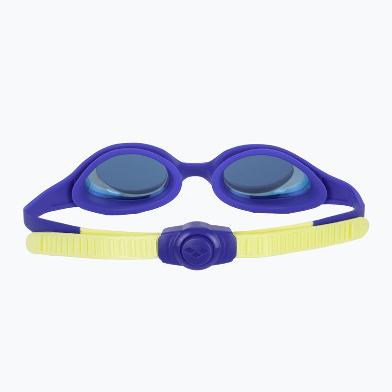 Children's swimming goggles arena Spider JR Mirror blue/blue/yellow 5