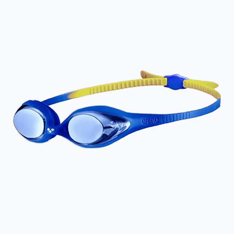Children's swimming goggles arena Spider JR Mirror blue/blue/yellow 6