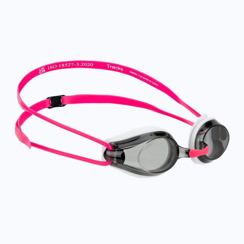 Swim goggles arena Tracks white/smoke/fuchsia