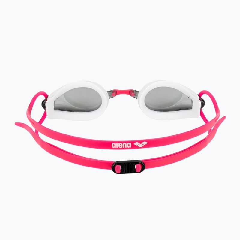 Swim goggles arena Tracks white/smoke/fuchsia 4