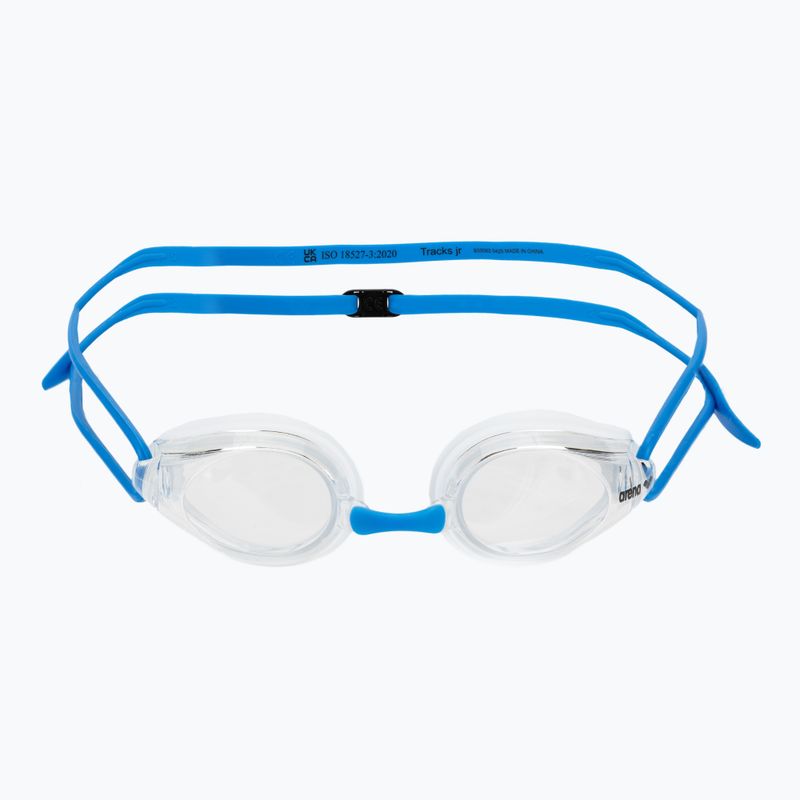 Children's swim goggles arena Tracks JR clear/clear/light blue 2