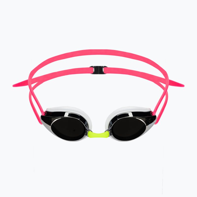Children's swimming goggles arena Tracks JR Mirror silver/white/fuchsia 2
