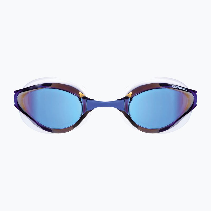 Arena Python Mirror blue mirror/white swimming goggles 6