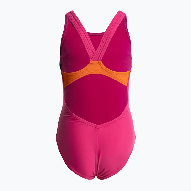 Arena Sparkle One Piece Children's Swimsuit L fresia rose/mango 2
