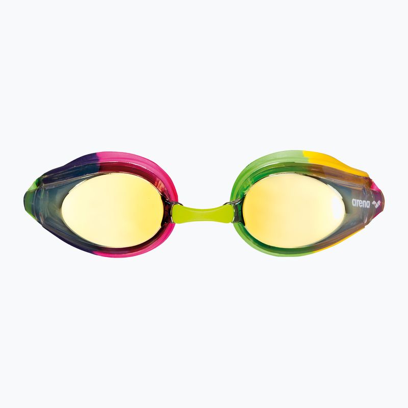 Children's swimming goggles arena Tracks JR Mirror blue yellow violet/fuchsia/green 2