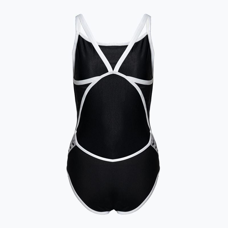 Women's one-piece swimsuit arena Team Stripe Super Fly Back One Piece black 001195/501 2