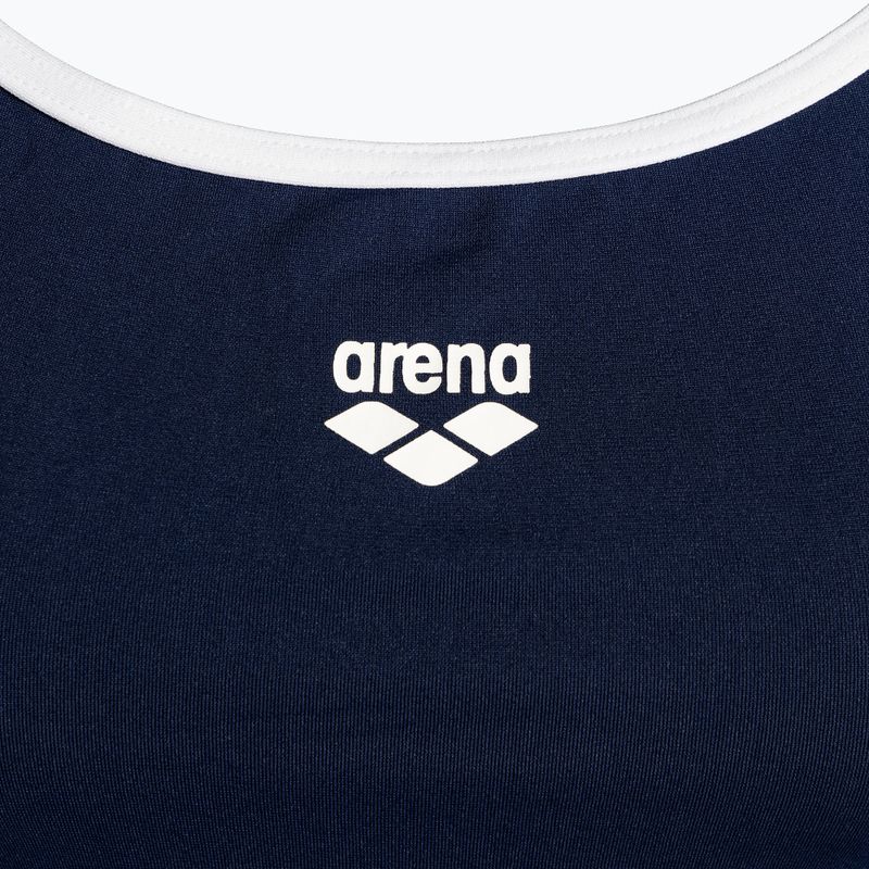 Women's one-piece swimsuit arena Team Stripe Super Fly Back One Piece navy blue 001195/701 3