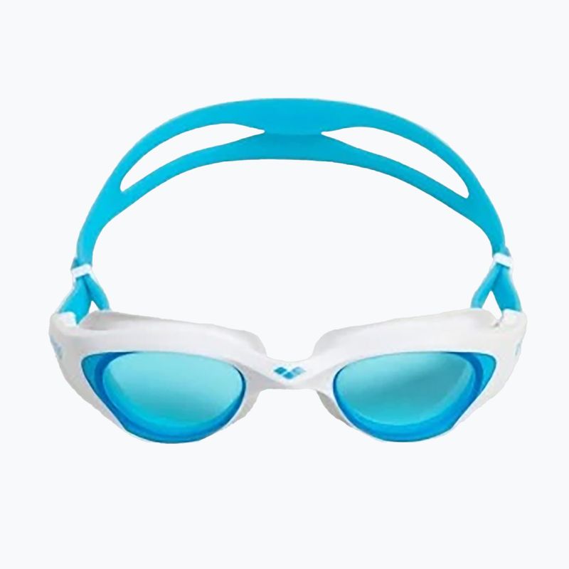 Arena The One light blue / white / blue swimming goggles 3