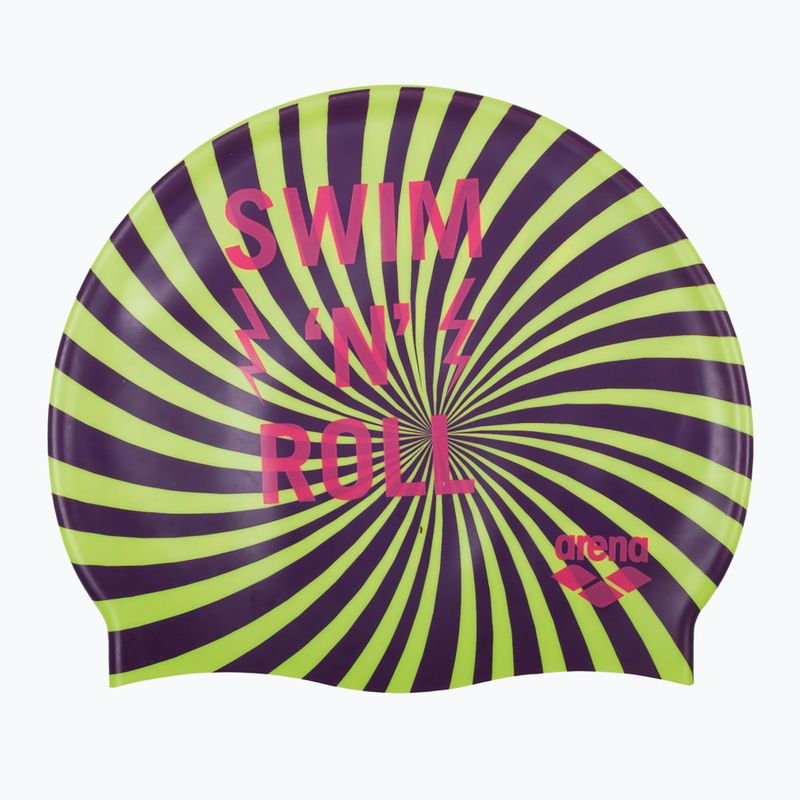 Children's swimming cap arena Print yellow and black 94171 2