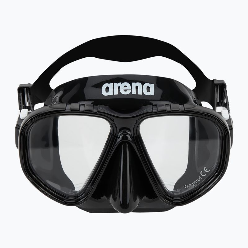 Arena Premium Snorkeling Set black/clear/black 3