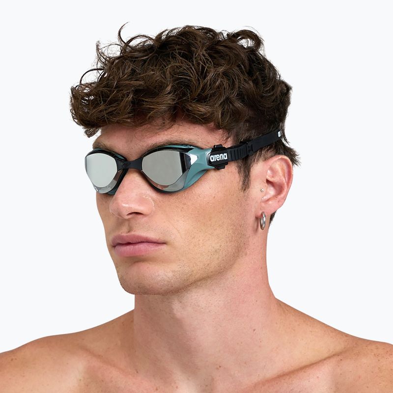 Arena swimming goggles Cobra Tri Swipe Mirror yellow copper/army 002508/360 8