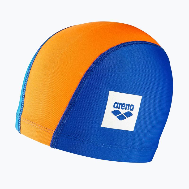 Arena Unix II Jr children's swimming cap blue/orange/lightblue