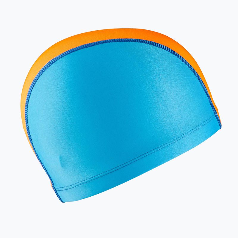 Arena Unix II Jr children's swimming cap blue/orange/lightblue 2