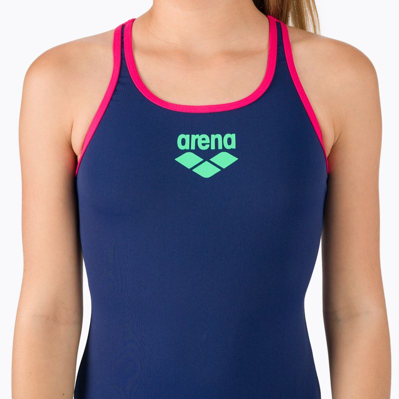 Children's swimsuit arena Biglogo Swim Pro Back One Piece 708 navy blue 001332 4