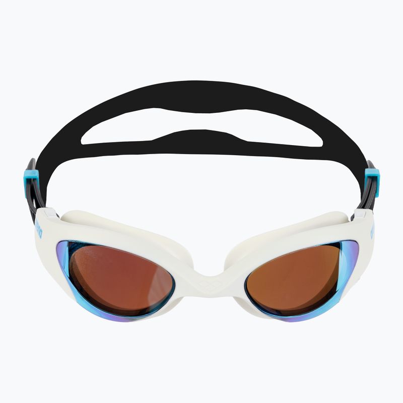 Arena The One Mirror blue/white/black swimming goggles 2