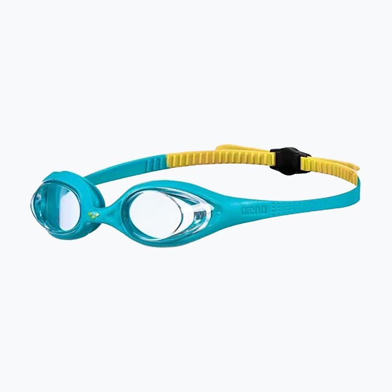 Children's swimming goggles arena Spider clear / mint / yellow