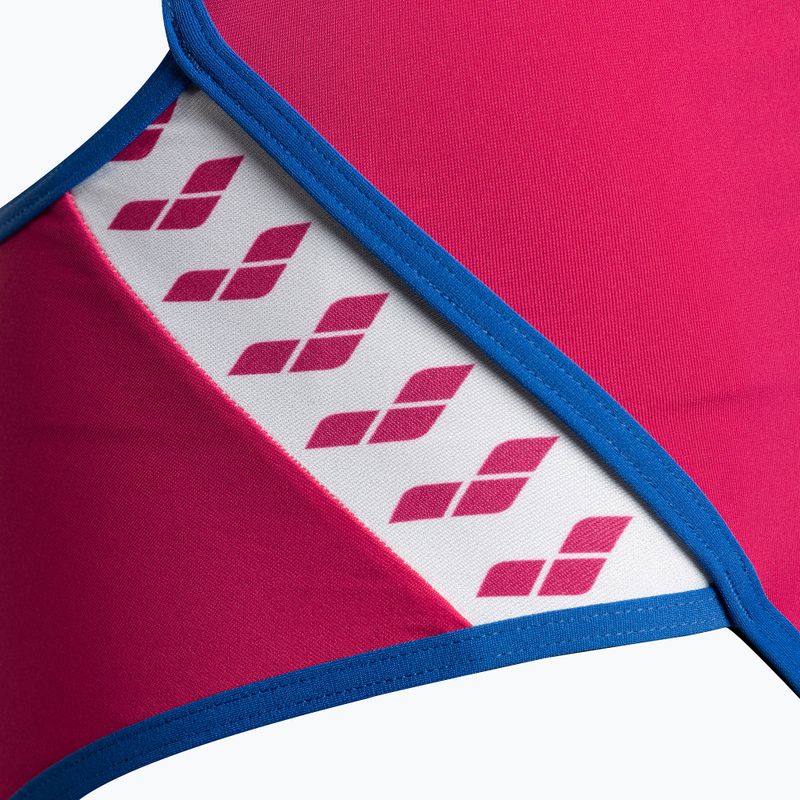 Women's one-piece swimsuit arena Team Stripe Super Fly Back One Piece pink 001195/970 4