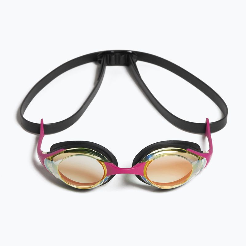 Arena swimming goggles Cobra Swipe Mirror yellow copper/pink 004196/390 8