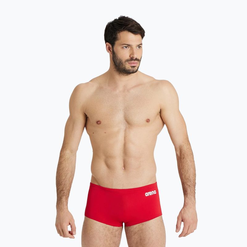 Men's arena Team Swim Low Waist Short Solid red 004775/450 swim boxers 4