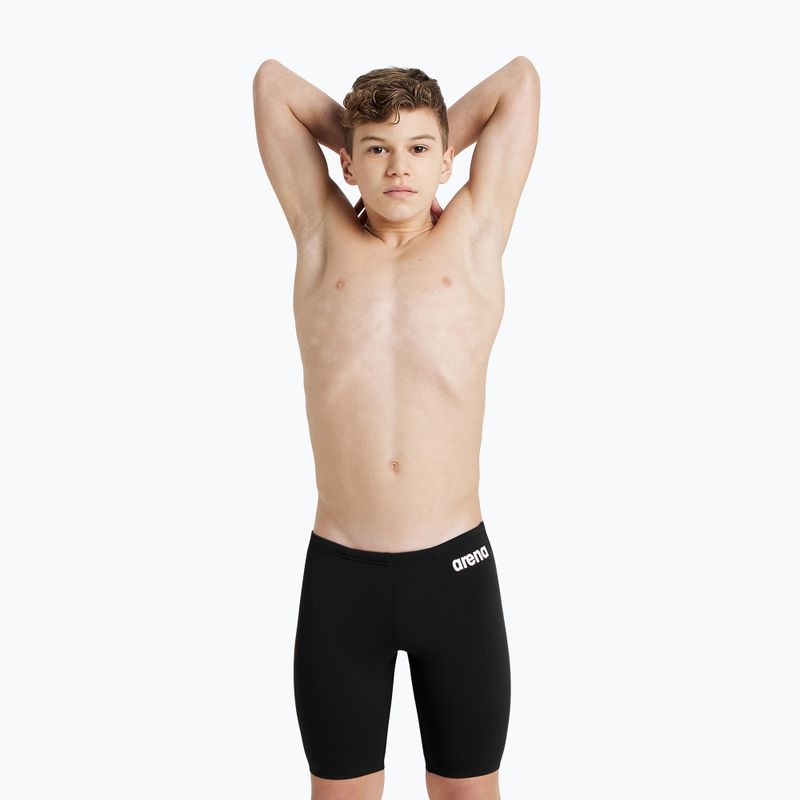 Kids' jammers arena Team Swim Jammer Solid black/white 5