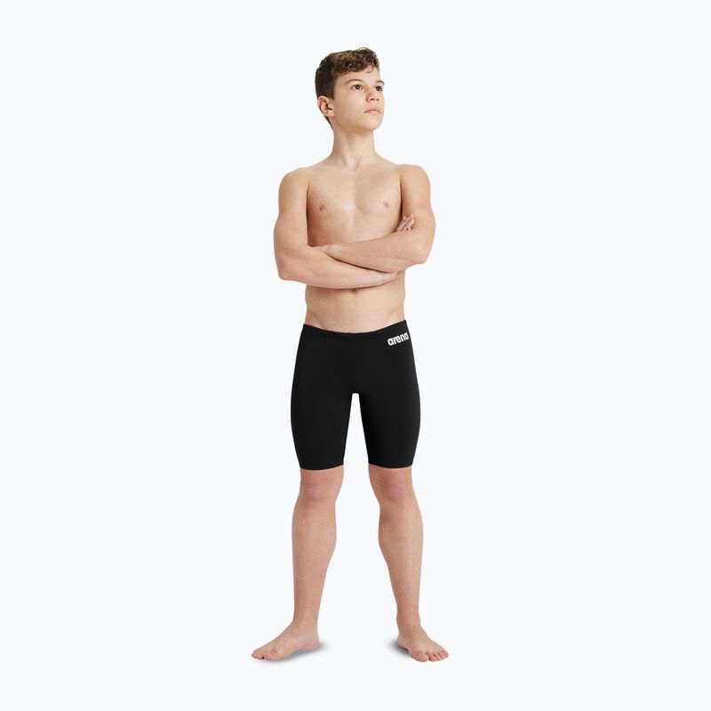 Kids' jammers arena Team Swim Jammer Solid black/white 6