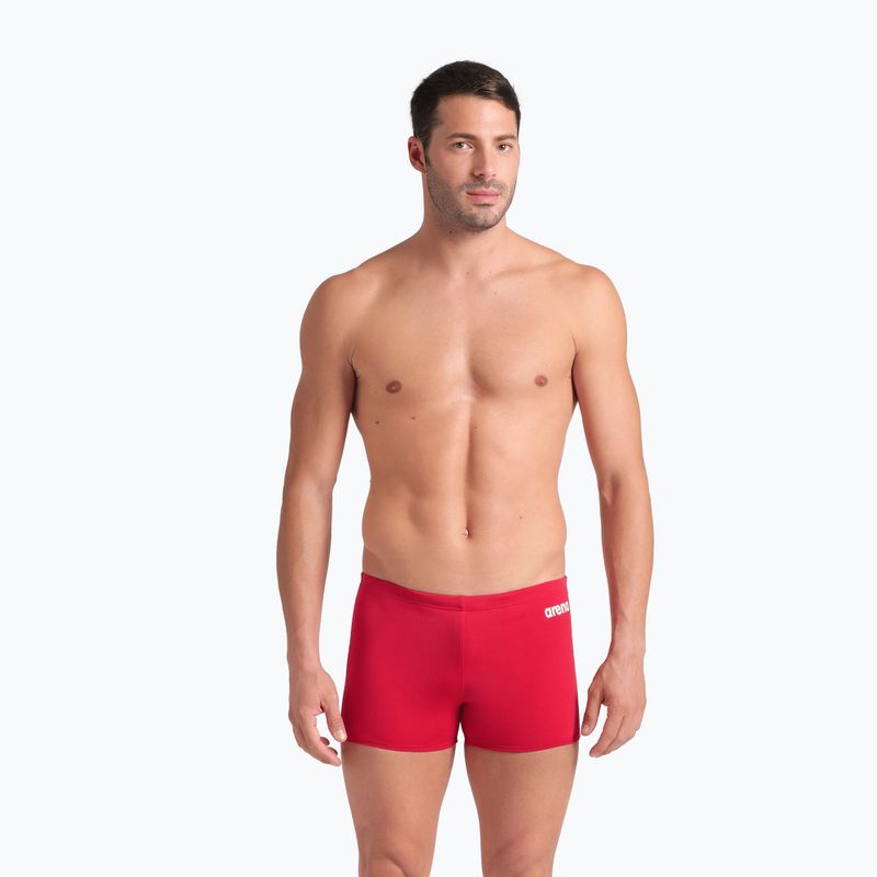 Men's swim boxers arena Team Swim Short Solid red/white 4