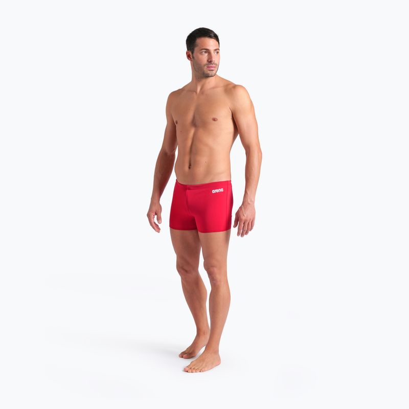 Men's swim boxers arena Team Swim Short Solid red/white 5