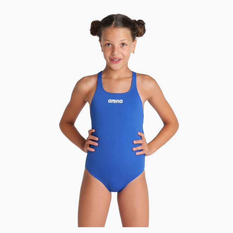 Children's one-piece swimsuit arena Team Swim Pro Solid royal/white 5
