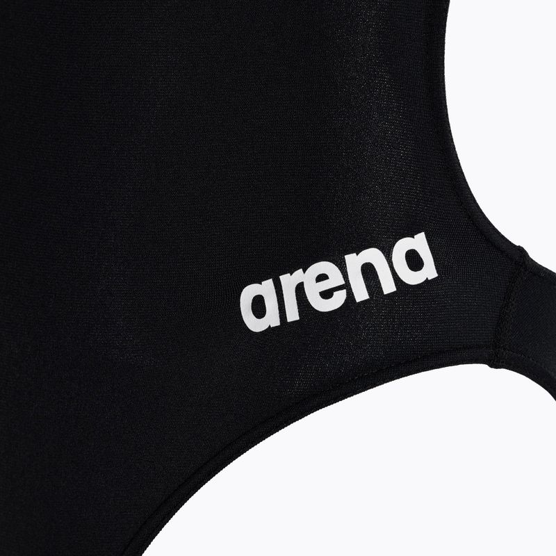 Arena Team Challenge Solid black/white children's one-piece swimsuit 3