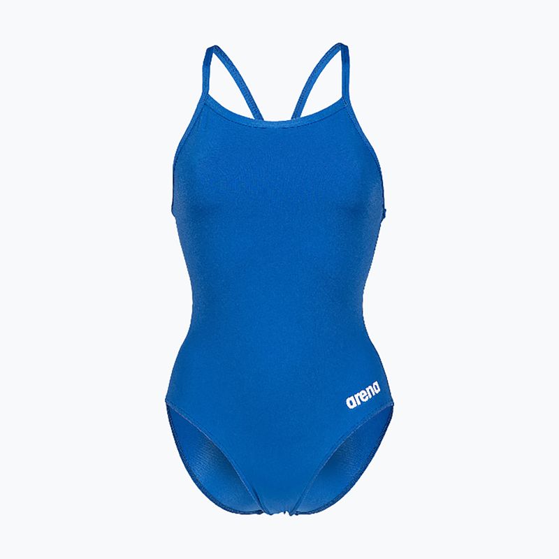 Ladies' one-piece swimsuit Arena Team Light Drop Solid royal/white
