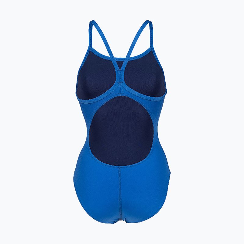Ladies' one-piece swimsuit Arena Team Light Drop Solid royal/white 2