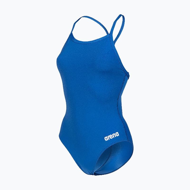 Ladies' one-piece swimsuit Arena Team Light Drop Solid royal/white 3