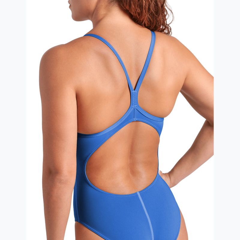 Ladies' one-piece swimsuit Arena Team Light Drop Solid royal/white 9