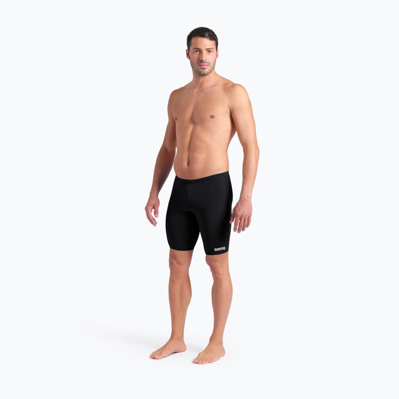 Men's swim jammers arena Team Swim Jammer Solid black/white 6